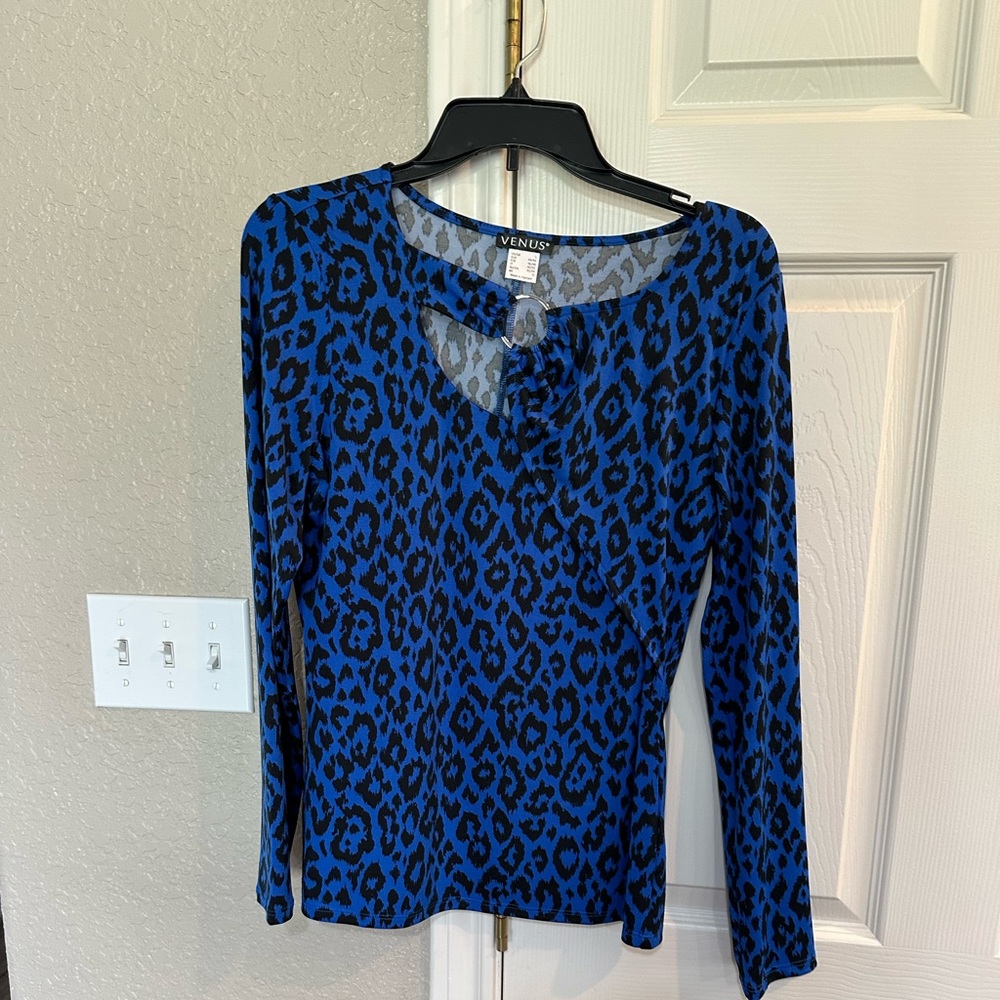 Venus animal print blouse